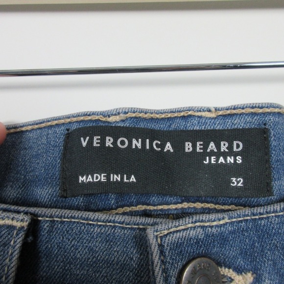 Veronica Beard Sheridan Exaggerated Flare High Rise Jeans Women 32 Designer 756 - Picture 3 of 13